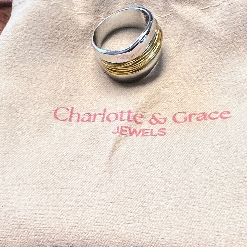 Silver and Gold Women's Ring